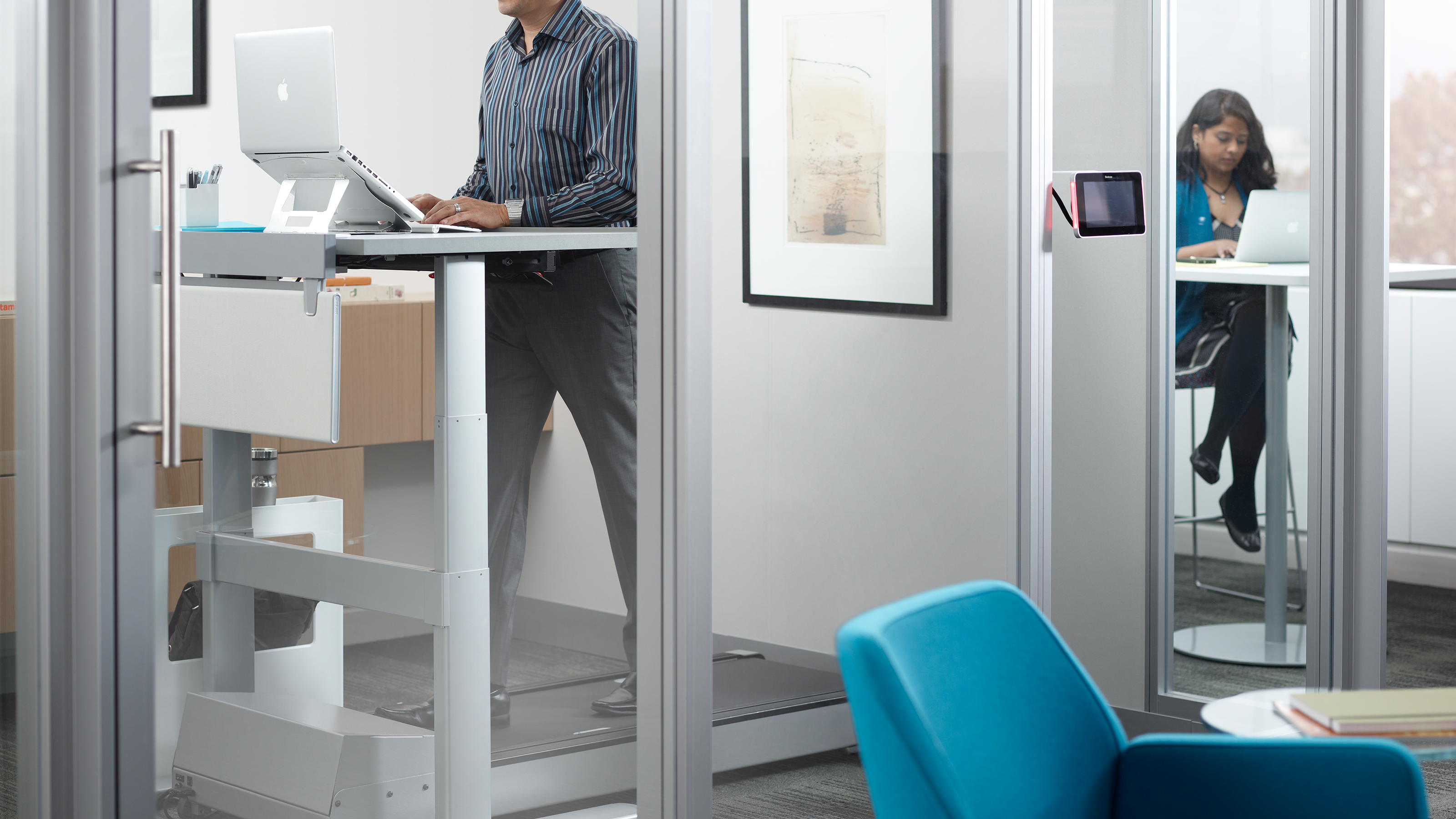 steelcase treadmill desk workstation