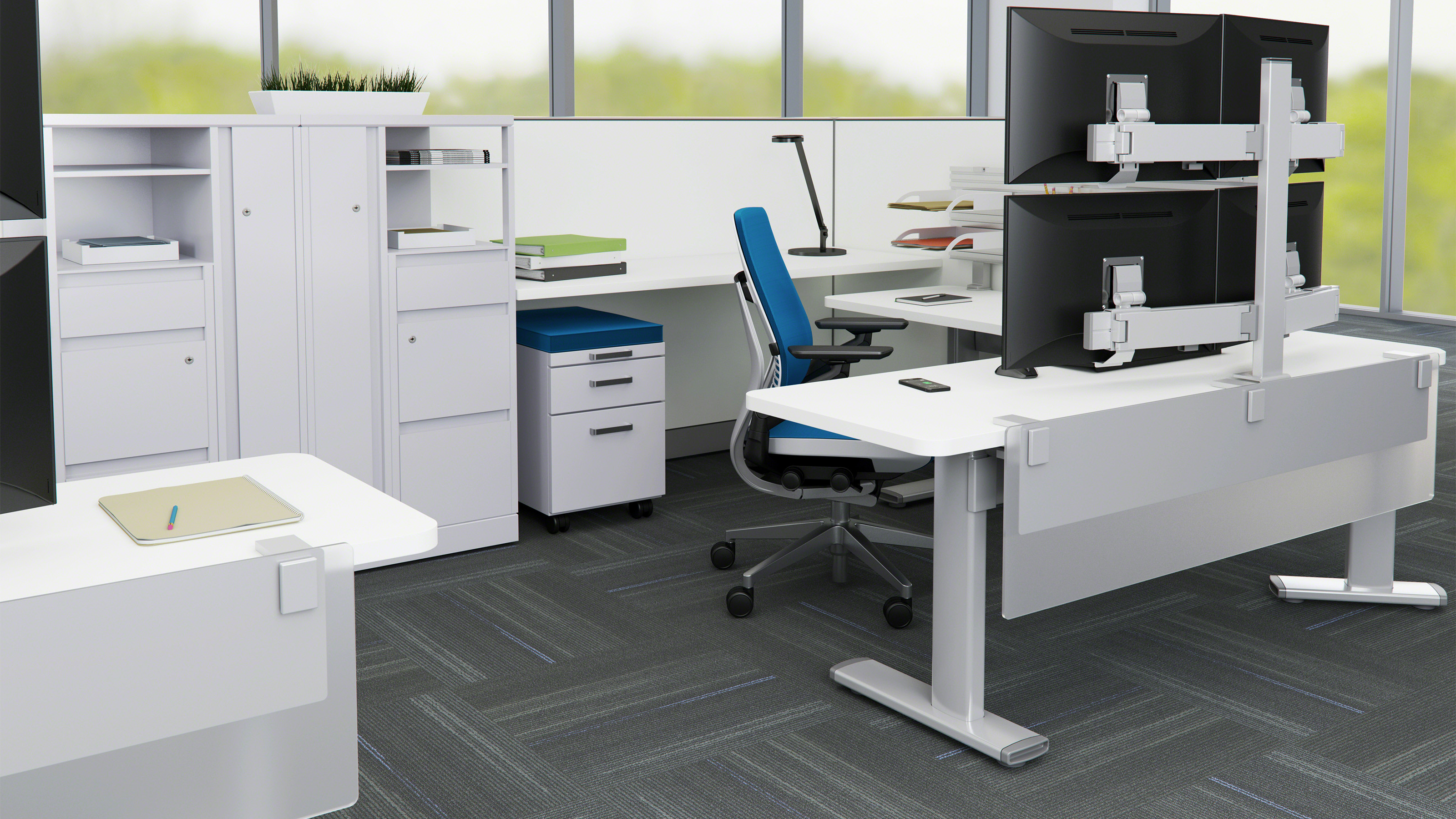 steelcase series 7 standing desk