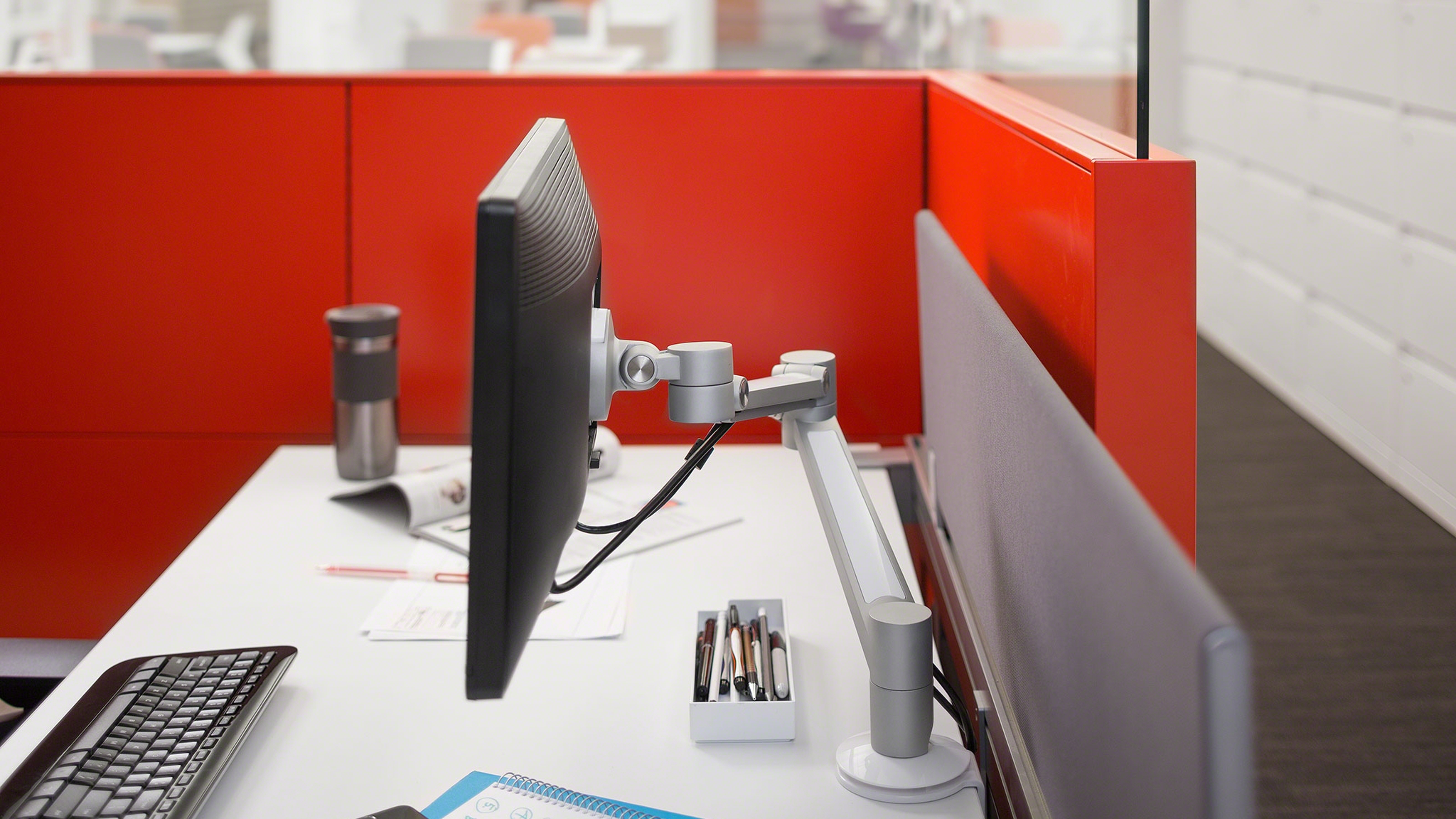 steelcase volley dual monitor arm